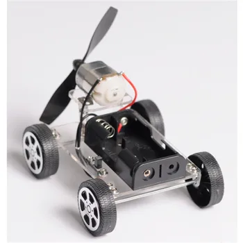 Направи си САМ Пъзел Мини Вятърна Автомобил Детска Развитие на Играчка 130 Четка на Мотора на Робота За Arduino Подарък САМ RC Играчката Роботизирана Модел