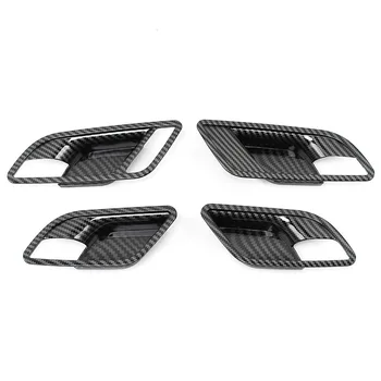 4 бр. за MG 5 MG5 2020 2021 Автомобилна Вътрешна Врата Дръжка на Капака на Купата Покритие от Въглеродни Влакна ABS Декоративна Рамка Стикер Аксесоари 1