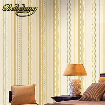 beibehang papel de parede. 10 М ролка PVC винил на вертикални райета текстурирани характеристики на тапети, стенни покрития декор в спалнята всекидневна 1
