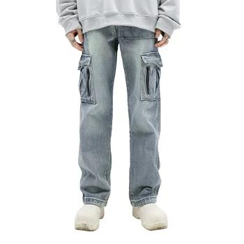 Разпродажба! Гащеризон с множество джобове, мъжки ежедневни панталони, свободни модерни панталони на съвсем малък голям размер, джоггеры, мъжки панталони-карго, градинска < Мъжки дрехи ~ Lopenpyoraliike.fi 11