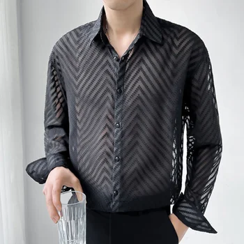Разпродажба! 2021 летни мъжки блузи с принтом в ретро стил с къси ръкави, модерен мъжки ежедневни ризи с висока яка в национален стил < Мъжки дрехи ~ Lopenpyoraliike.fi 11