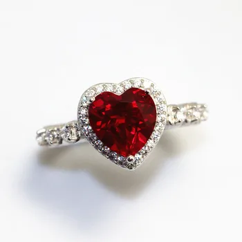 Разпродажба! Горещи модни бижута пръстени за жени, голям червен циркон, камък, пръстен на пръста си, блестящо луксозно годежен пръстен Anelli Donna, подарък за годишнина < Изискани бижута ~ Lopenpyoraliike.fi 11