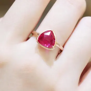 Разпродажба! Горещи модни бижута пръстени за жени, голям червен циркон, камък, пръстен на пръста си, блестящо луксозно годежен пръстен Anelli Donna, подарък за годишнина < Изискани бижута ~ Lopenpyoraliike.fi 11