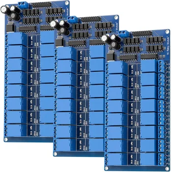 3 x 16-relay модул 12 В с низкоуровневым спусъка оптрона, който е съвместим с за Arduino 1