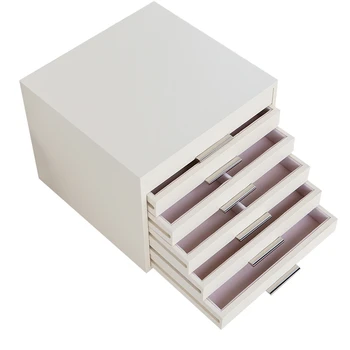 Дървена органайзер за грим, бижута E0 E1 MDF Кутия за Съхранение на Красив Дизайн на кутия за Бижута за показване, Поддръжка за OEM & ODM 2
