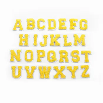Бродерия на Английски език Буквата Светло син на цвят Ивици Желязо на Стикер 3D DIY Име на Марката е Логото на Bayby Облекло 2