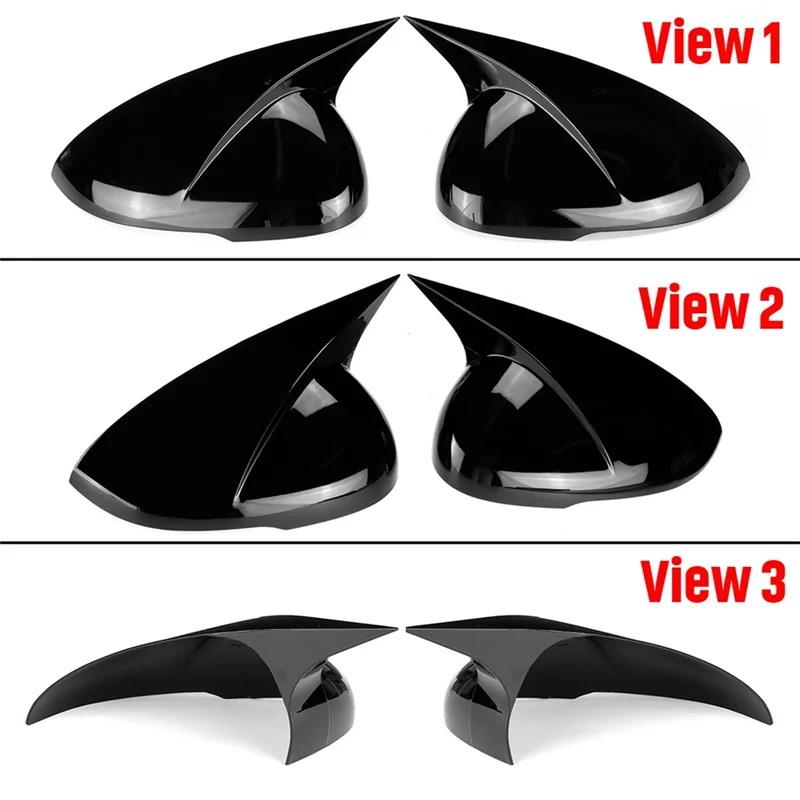 M Стил на Колата Лъскаво Черен Огледало за Обратно виждане Капак Завърши Рамката на Страничните Капаци Огледала за КИА K5 Optima 2020 2021 2022 Изображение 2