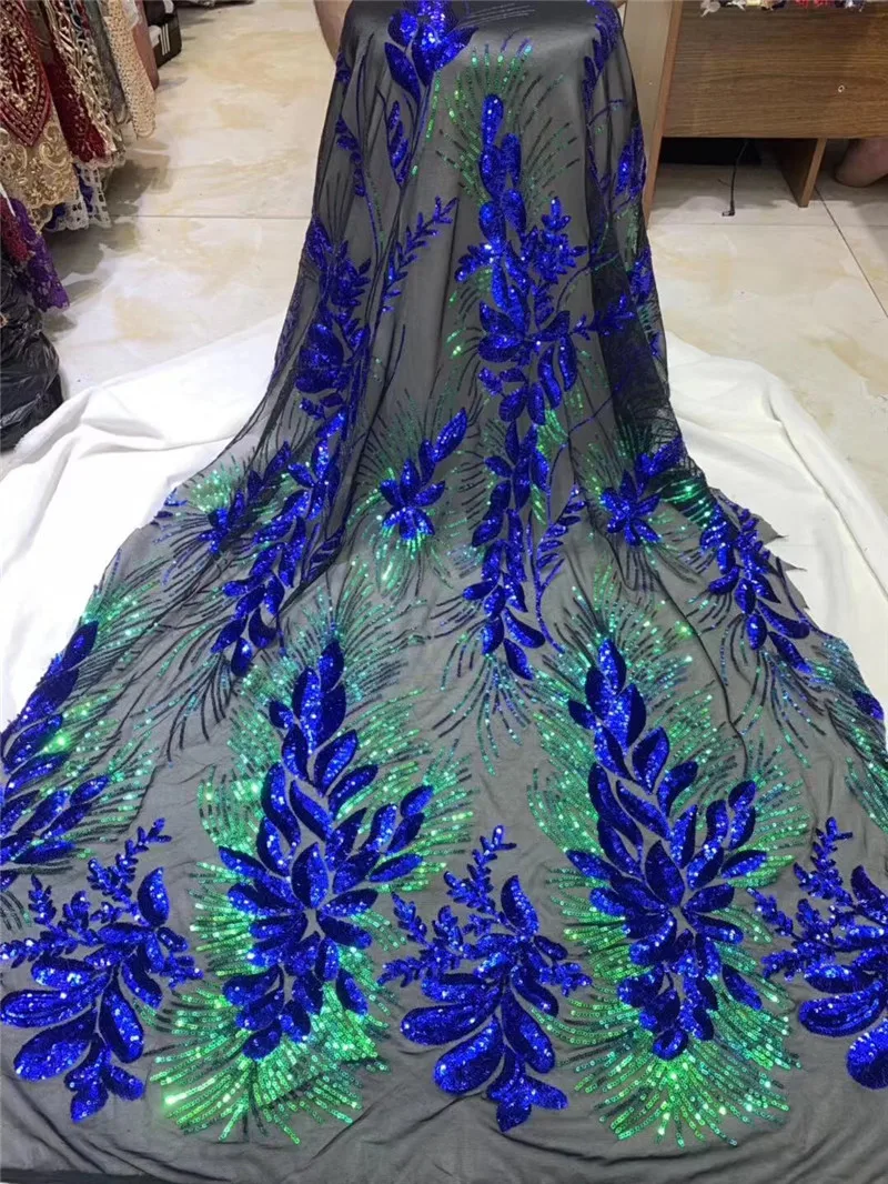 Най-продаваните бродиран тюл завързана кърпа JRB-8.0907 африкански красиви цветя, завързана кърпа за сватбена рокля Изображение 2