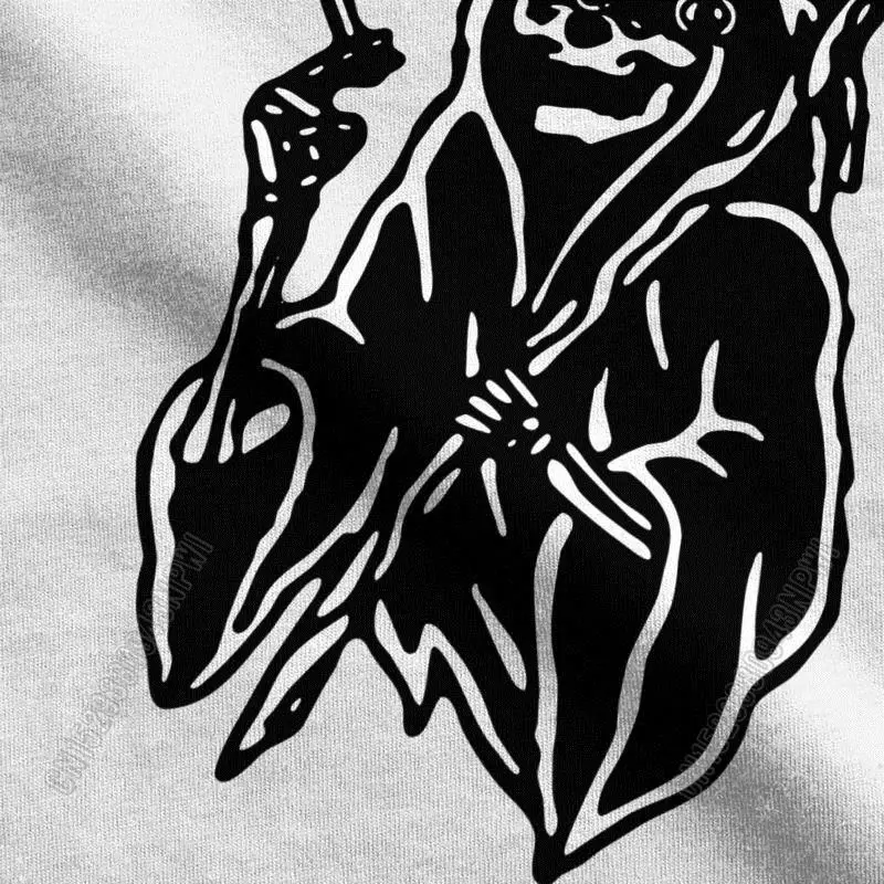 Forward Observations Group Мъжки Тениски От Чист Памук, Реколта Тениска С Кръгло Деколте Death Skeleton Тениска Стилна Елегантна Облекло Изображение 3